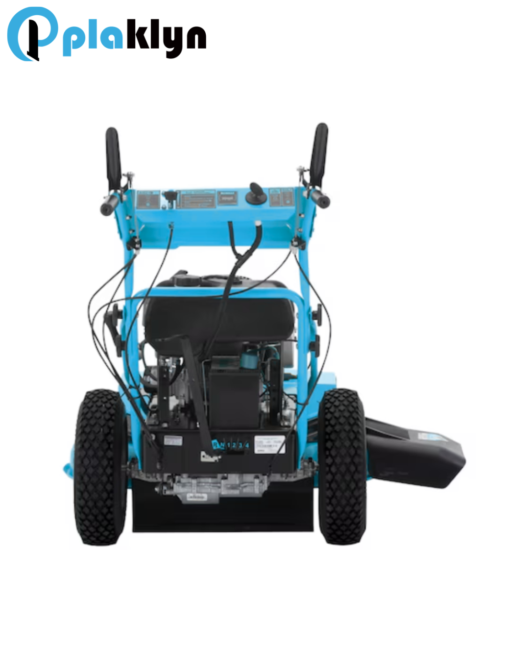 Plaklyn 33-Inch 344cc Gas Gear-Drive Walk-Behind Zero-Turn Lawn Mower – Wide-Area Mowing