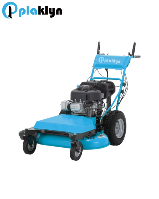 Plaklyn 33-Inch 344cc Gas Gear-Drive Walk-Behind Zero-Turn Lawn Mower – Wide-Area Mowing