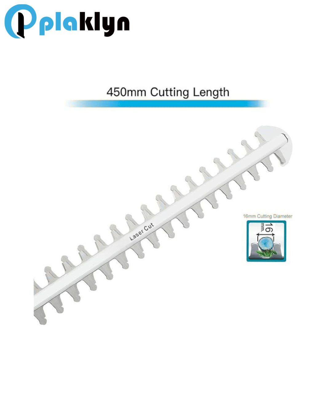 Plaklyn Electric Pole Hedge Trimmer – 18-Inch Dual-Action Laser Cut Blade, Adjustable Head, 600W Corded