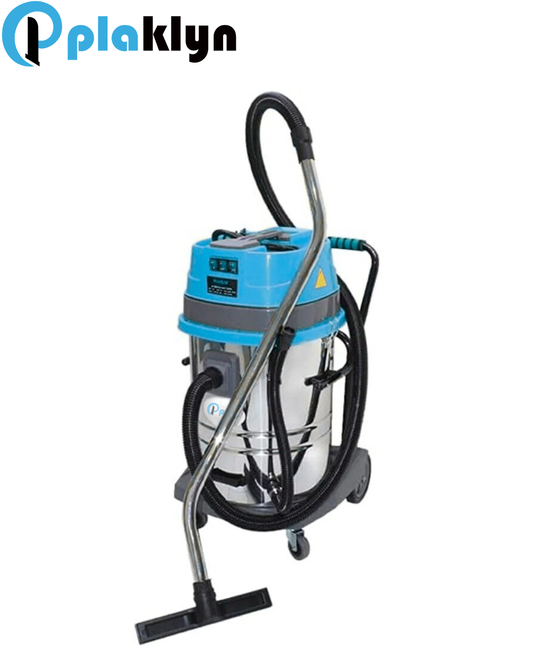 Plaklyn Wet/Dry Vacuum Cleaner – 70L Tank, 4200W, 3 Motors, Stainless Steel Drum