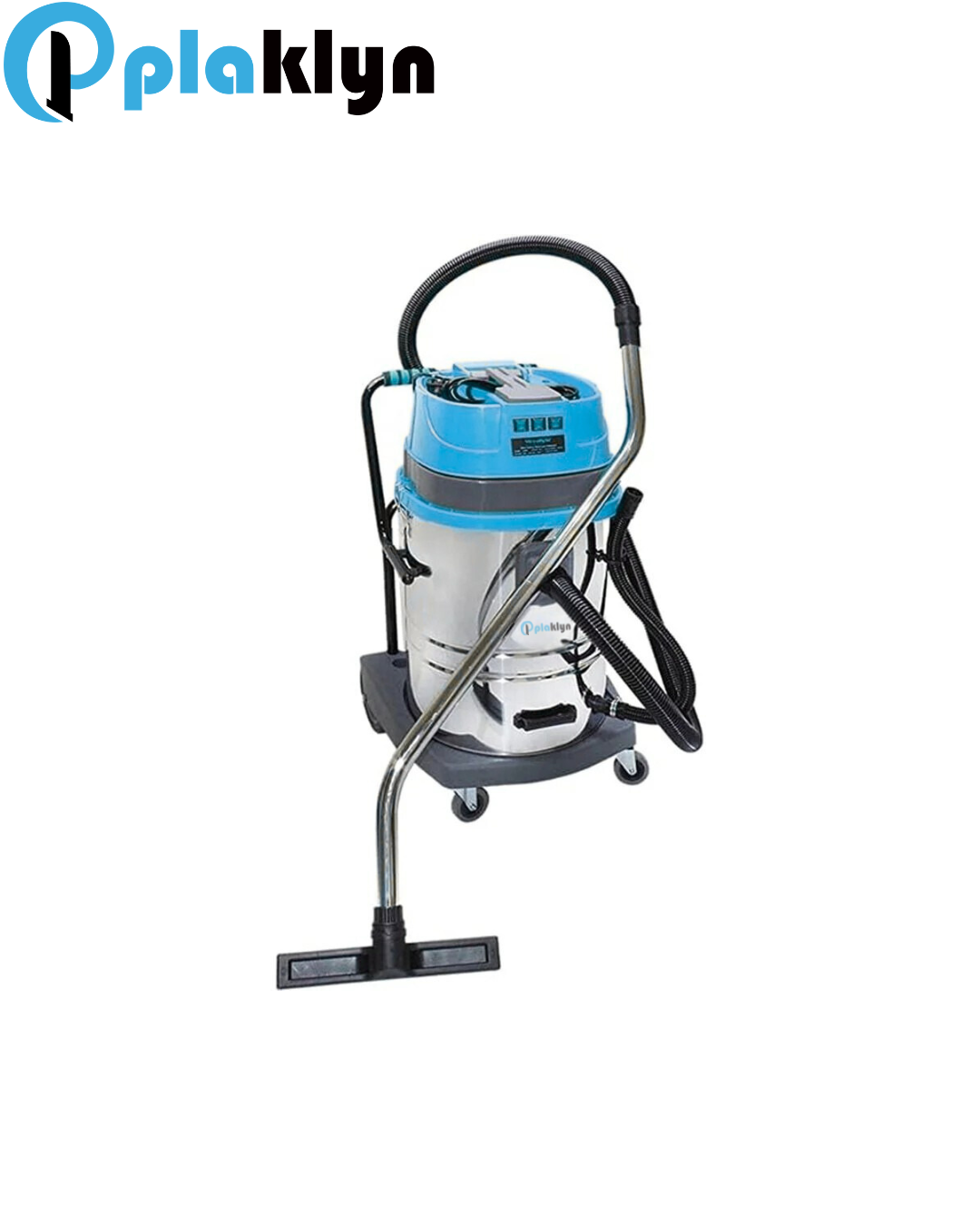 Plaklyn Wet/Dry Vacuum Cleaner – 70L Tank, 4200W, 3 Motors, Stainless Steel Drum