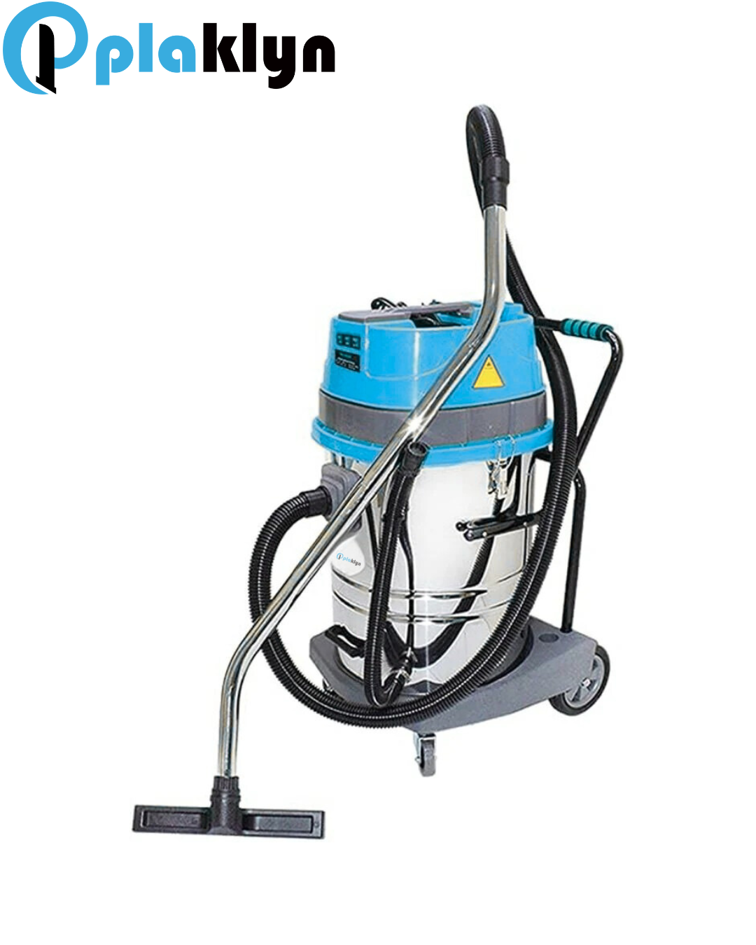 Plaklyn Wet/Dry Vacuum Cleaner – 70L Tank, 4200W, 3 Motors, Stainless Steel Drum