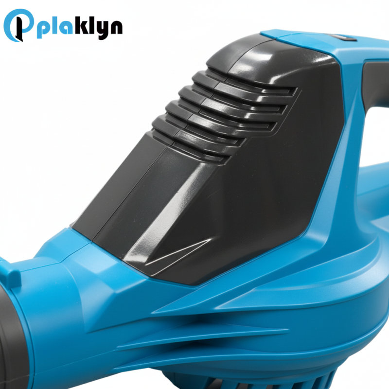 Leaf blower - control panel zoom with logo