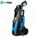 Side profile view of pressure washer
